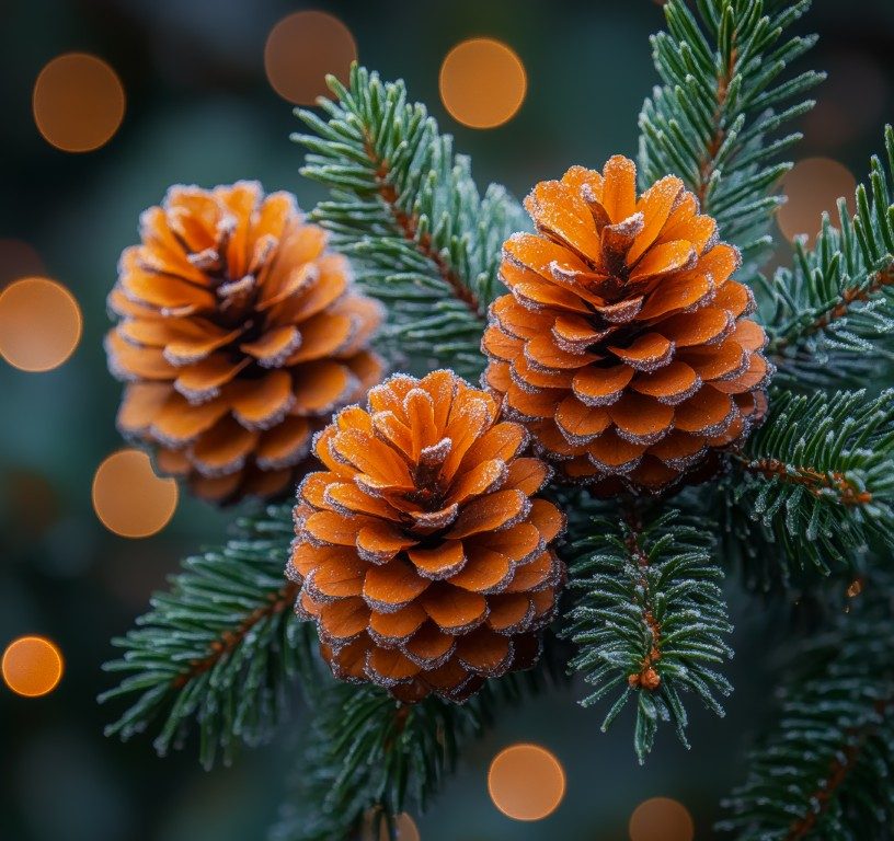 vecteezy_frost-covered-pine-cones-on-a-winter-evening-pine-cones_52409160